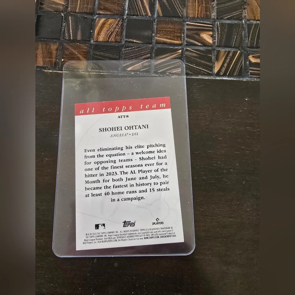Shohei Ohtani 2024 All Topps Team Baseball Card